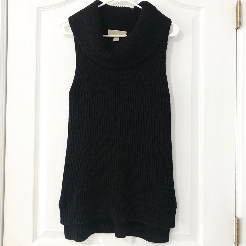 MK Cowl Neck Sweater Tank Top